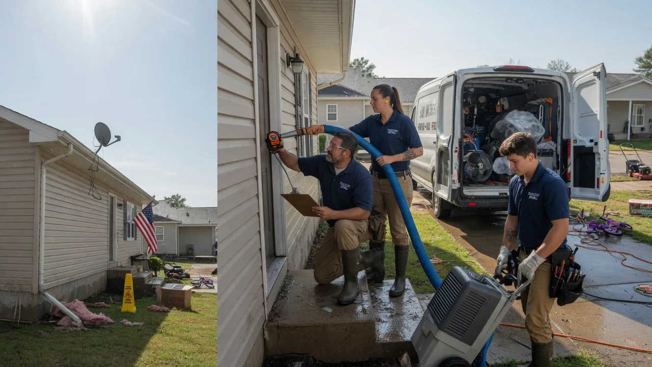 Ceiling Water Damage Restoration in Leonidas, MI near me